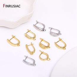 18K Gold Plated Earring Hooks, High Quality Women Earring Findings, DIY Earwire Earrings Jewellery Making Supplies Wholesale