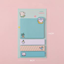 1 Pieces Cute Animals Paper Sticky Notes Creative Notepad Memo Pads Office School Journaling Stationery Supplies Kawaii