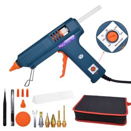 Gun 150w Hot Glue Gun Tool Kit (set1) Temperature Adjustment Silicone for Crafts Repair Diy Use 11mm Glue Sticks Pure Copper Nozzle