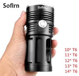 10T6 11T6 12T6 13T6 14T6 T6 Ultra Bright LED Flashlight 18650 Portable High Power Tactical Flashlight 5 Modes Hunt Camping Y203369942