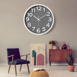 Wall Clock Battery Operated Silent Non-Ticking Large Number Accurate Time Home Office School Digital Clock Bedroom Stuff