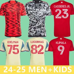 2022 2023 2024 2025New York Red Soccer Jerseys BURKE LUQUINHAS VANZEIR AMAYA NEALIS TOLKIN MORGAN BULLS 24 25 MLS Football Men Kids Shirt