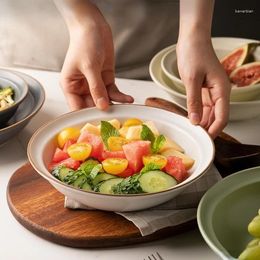 Bowls Creative Nordic Fruit Bowl Salad Dessert Ceramic Tableware Breakfast Kitchen