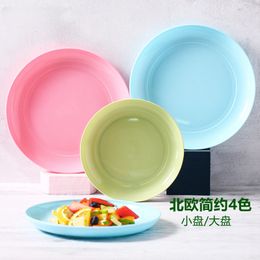 Creative PP Plastic Dish for Snack, Bone Spitting Dish, Food Dish, Fruit Dish, Home Plates, Dessert Plate, Serving Tray, 4Pcs