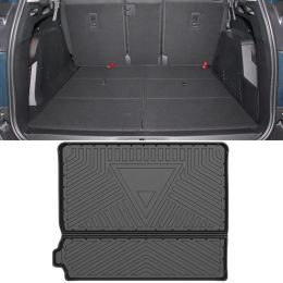 For Peugeot 5008 T87 2017-2024 Auto Car Cargo Liner All-Weather TPE Non-slip Trunk Mats Waterproof Boot Tray Carpet Accessories