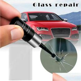 Car Cleaning Tools Wash Solutions Windshield Windsn Glass Repair Resin Kit Vehicle Casement Fix Tool Cracked Glue Drop Delivery Automo Ot8Tx