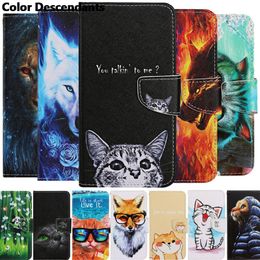 Phone Case For IPhone 6 6S 7 8 Plus 12 11 Pro X XS XR Max Panda Cats Dog Animal Flip Leather Wallet Card Slot Back Book Cover