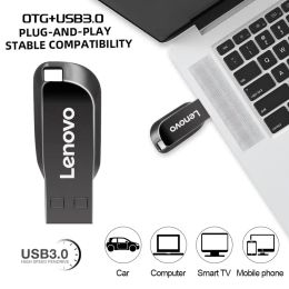 Lenovo USB 3.0 Flash Drive High Speed Pen Drive 2tb 1tb Usb 3. 0 Memory Stick 512gb Flash Pendrive Metal Usb Disc For Table PC