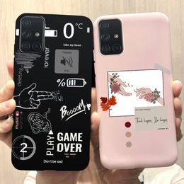 For Samsung Galaxy A31 A41 A51 A71 Case Cute Art Painted Back Cover Soft TPU Phone Case For Samsung A315 A415 A515 A715 F Bumper