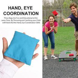 8PCS Cornhole Bean Bags Set Corn Filled Cornhole Cloth Bags Training Equipment For Outdoors Corn Hole Game Sports