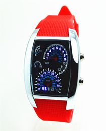 Wristwatches 2021 Burst Electronic Aviation LED Watch Men039s Sports Fan Dashboard Creative Manufacturers A Hair Bulk Items Who9375839
