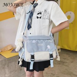 Bag Harajuku Women Crossbody Large Capacity Nylon Hit Colour Ladies Messenger Pouch Zipper Pocket For Work Sports