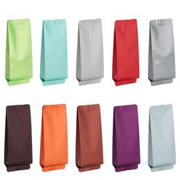 StoBag 50pcs Colourful Aluminium Foil Packaging Bag Long Small Plastic Sealing for Coffee Tea Powder Storage Pouches Portable