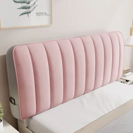 New Arrival High Grade Quilting Soft Plush Headboard Cover Solid Color Gray All-inclusive Soft Velvet Quilted Bed Head Cover