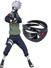 Anime Jewelry Hatake Kakashi 925 Sterling Silver Adjustable Mask Ring Cosplay Accessory For Men Finger Rings Xmas Birthday Gifts H4499038