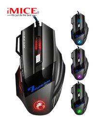 iMice X7 Professional Wired Gaming Mouse 7 Button 5500 DPI LED Optical USB Computer Mouse Gamer Mice X74011025