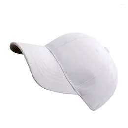 Ball Caps Women Fashion Baseball Colore Solido Cappello per adulti unisex (bianco)