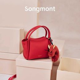 New Year giftSong ingot bag, red spirit dragon treasure limited edition gift for girlfriend and wife 240411