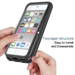 TPU/PC Sky Case for iPod Touch 5 Touch6 Touch7 Clear Funda Capa Rugged Hybrid Shockproof Shell Heavy Duty Phone Cover