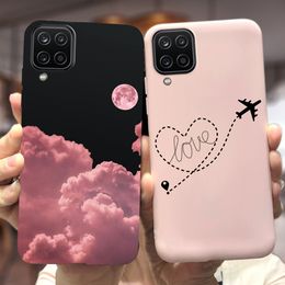For Samsung Galaxy A12 Case M12 F12 Cue Candy Painted Cover Soft Silicone Phone Case For Samsung A12 M 12 GalaxyA12 Coque Bumper