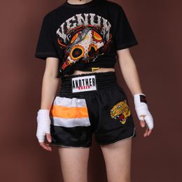 MMA leopard Short Men Women kids Thai Boxing Shorts Muay Thai Boxeo Shorts Fight Trunks Sports match Sanda shorts Cheap