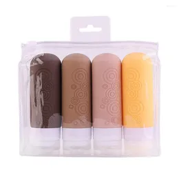 Storage Bottles Leak-proof Travel Container Leak Proof Silicone For Shampoo Conditioner Lotion Squeezable Liquid On-the-go