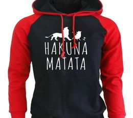 2018 New Arrival Hoodies Men Funny Print Hakuna Matata Streetwear Autumn Winter Fleece Sweatshirt For Men039s Sportswear Haraju4365370