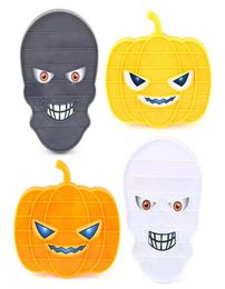 Halloween Finger Toys Pumpkin Skull Gift Party Toy Push Bubble Strange Vent Funny Kids Anti Stress Bubbles Boarda514184472