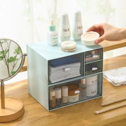 Desktop Storage Box Organizer Drawer Stackable Ins Minimalist Acrylic Cosmetics Shelf Office Sundries Storage Organizer Box