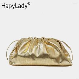 Shoulder Bags HapyLady 2024 Trend Luxury Woemn Bag Pleated Hobos Fashion Cross Body For Women High Quality Designer