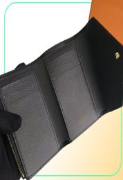 with BOX M41938 Emboss Victorine Fold Short Wallets blacknavyred Cowhide Purses Designer Luxury Clutch Bags Women Business Credi9964004