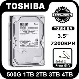 Drives TOSHIBA 500G 1TB 2TB 3TB 4TB Internal Hard Drive Disk 3.5" 7200RPM SATA3 6Gb/s Desktop Computer internal mechanical HDD