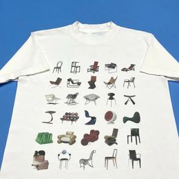 Y2k Harajuku Fashion Leisure Summer Furniture Printing Short Sleeve Plus Size T-shirt Womens Top Vintage Clothing 240409