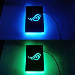 Towers RGB 2.5 hard drive bracket dust cover chassis luminous decoration 5V phantom hard drive light board ROG faith light board