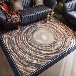 carpet Designer rug room decor American high-end light luxury tea table carpet villa living room mat doormat hotel bed blanket decoration circular custom #02