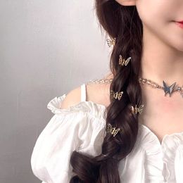 Sweet Cool Mini Butterfly Hairpin Girl Kid Metal Hollowed Animal Hair Claw Hair Clip Headwear Ponytail Decorate Hair Accessories