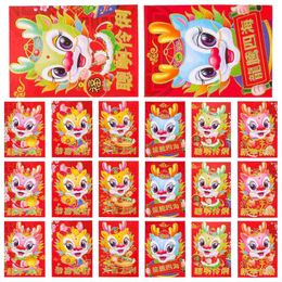 Gift Wrap Chinese Hongbao Red Packet Envelope Year Of The Dragon Money Holder Spring Festival Marriage Birthday Supplies Mixed Style