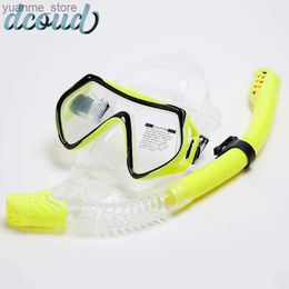 Diving Masks Swimming Mask Diving Snorkel Set Anti-fogging Waterproof Soft Silicone Glasses Swimming Glasses UV Goggles for Men and Women Y240410