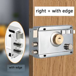 Exterior Door Retro Locks Wood Door Lock Security Anti-theft Lock Multiple Insurance Lock For Furniture Hardware