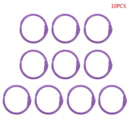 10pcs Metal Loose Leaf Binder Ring Book Hoops DIY Albums School Office Supplies 63HD