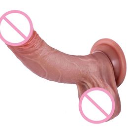 7inch Realistic Dildo Feels Like Skin Penis Adult sexy Toy for Women Soft Silicone Anal with Suction Cup Lifelike Fake Dick