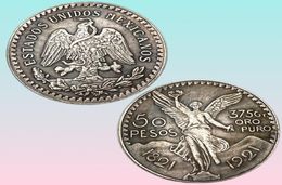 High Quality 1946 Mexico Gold 50 Peso Coin Gold 37373mm Arts Crafts Creative Souvenir Commemorative Coins 18211921 Mexicanos 501100027