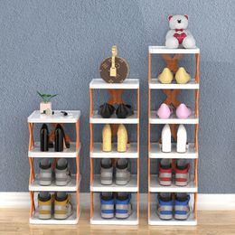 Removable Stackable Shoe Rack Multi-Layer Shoes Storage Organiser Space-Saving Shoes Shelf Plastic Shoes Cabinets Home Supplies