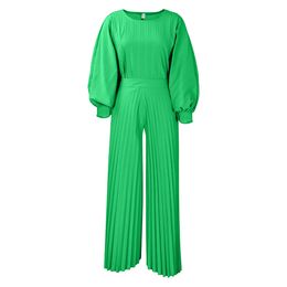 Perl Plus Size Fancy OL Office Two Piece Set Women Outfits Matching Set Round Neck Full Sleeve Top+wide Leg Pants Suit 2023