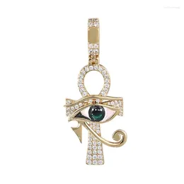 Pendant Necklaces Eye Of Horus Anka Cross Necklace Diy Punk Hip-hop Accessories Ins Does Not Fade.