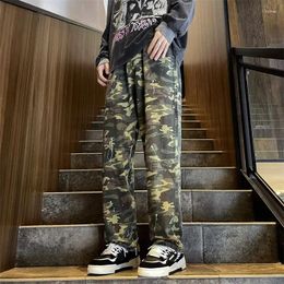 Men's Jeans Camouflage Pant For Man Cargo Pants Clothing Korean Clothes Hip Hop Trousers Male Streetwear