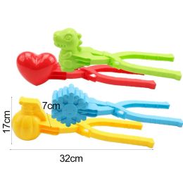 4pcs Snowball Clips Bear Snowball Makers Snow Making Clips Snowballs Mold Snow Shovel Kids Outdoor Sports Snow Toys Snow Gripper