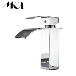 Bathroom Sink Faucets Wholesale And Retail Deck Mount Waterfall Faucet Vanity Vessel Sinks Mixer Tap Cold Water Torneira