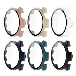 Hard Edge Screen Glass Protector Case Shell Frame For Garmin Forerunner 265 265S Smart Watch Protective Bumper Cover