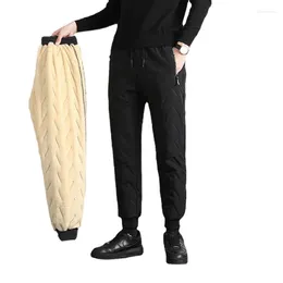 Men's Pants Winter Straight Casual Fashion Soft And Comfortable Plus Size Cotton Trousers Warm Cashmere